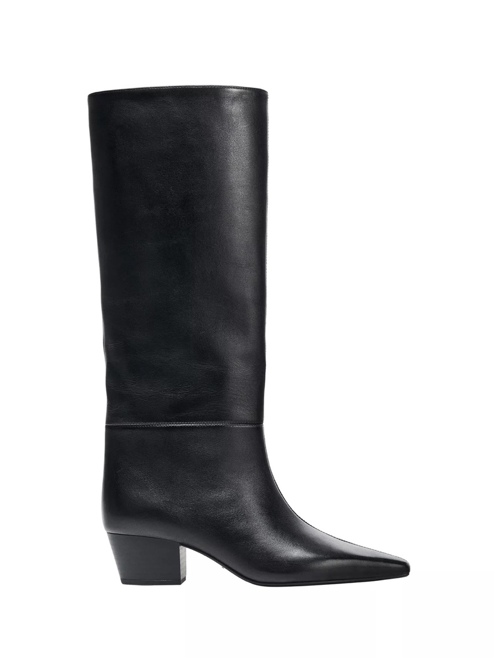 NWT Zara Women's Black Leather Boots